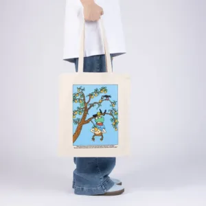Plátená taška Pippi hore nohami