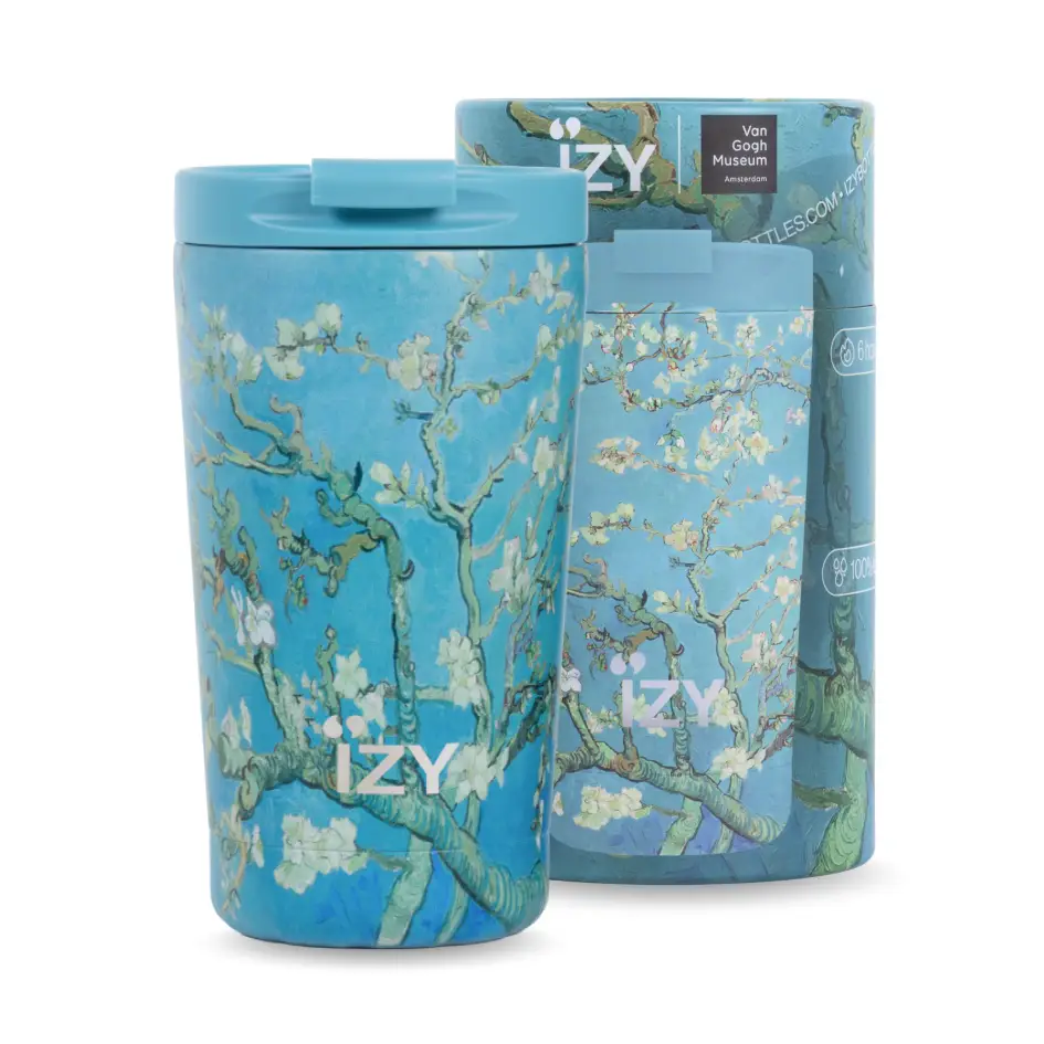 Termohrnček Van Gogh Kvitnúci mandľovník 350 ml – Obrázok 2