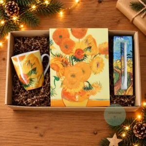 Umelecká krabička „Vincent van Gogh - Slnečnice"