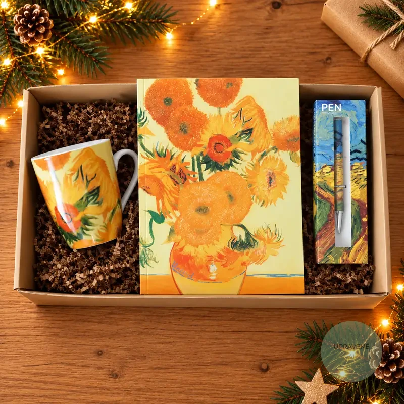 Umelecká krabička „Vincent van Gogh - Slnečnice"