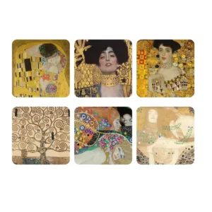 Podložky pod poháre Gustav Klimt (6 ks)
