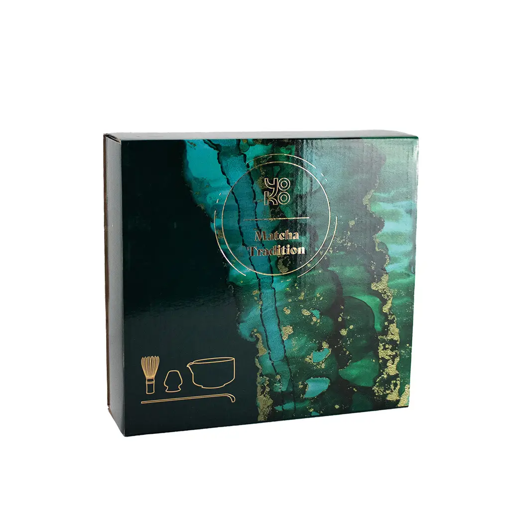 Smaragdový Matcha set so stojanom – Obrázok 4