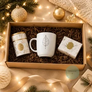Darčeková krabička – Zlatá elegancia & Botanický relax