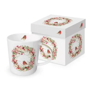 Porcelánový hrnček Červienka s vencom (0,4 l)