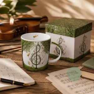 Umelecký porcelánový hrnček v krabičke – Symfónia prírody