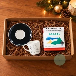 Darčeková krabička - Espresso rituál s umením (Holubica mieru)