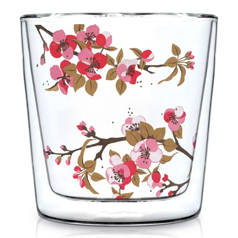 Dvojstenný umelecký pohár – Sakura – Obrázok 2
