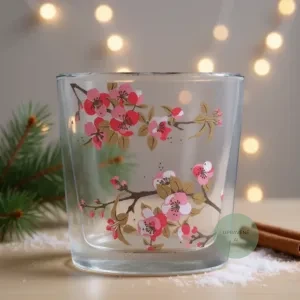 Dvojstenný umelecký pohár – Sakura